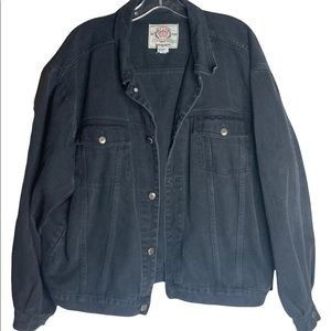 Sold EBay Bugle Boy Vntg Black Denim Jacket Men’s Size XL